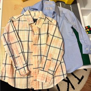 long sleeve button down dress shirt (set of two)